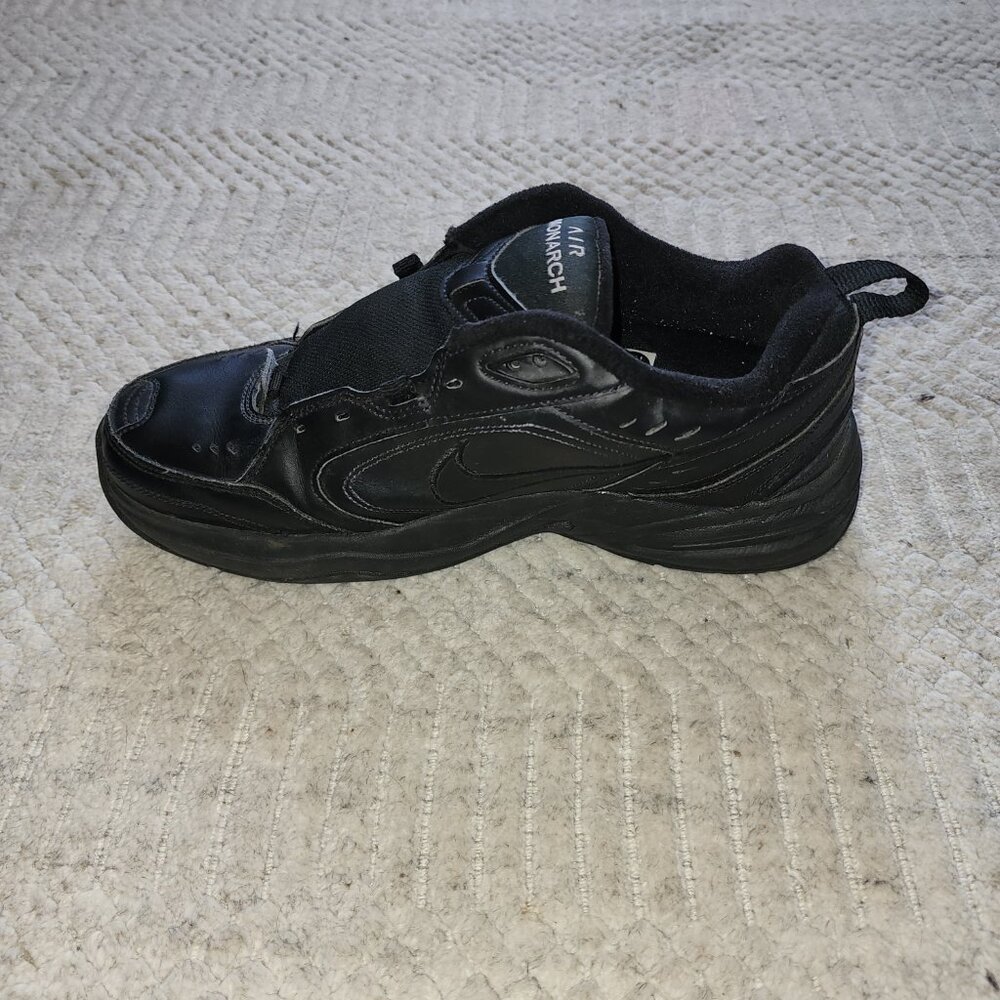 Nike Air Monarch IV Black Sneakers Men’s Size 10.5 Comfort Trainer - Picture 6 of 11